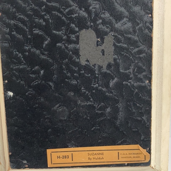 Vintage C. & A. Richards Huldah Annette & Suzanne portrait paint prints H282H283 - Picture 10 of 14